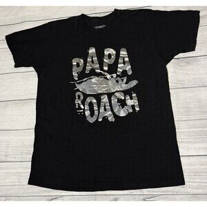 Papa Roach Graphic T Shirt Size Large Officially Licensed Black Band Rock Music